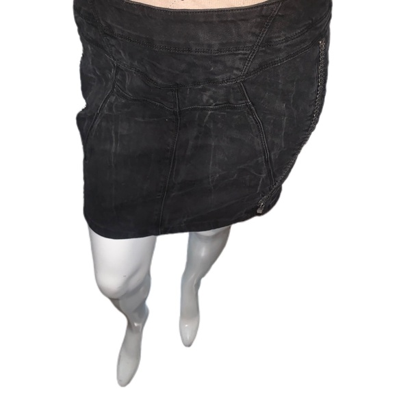 Pre loved Blank NYC Embellished Denim boho Skirt - - Picture 2 of 14